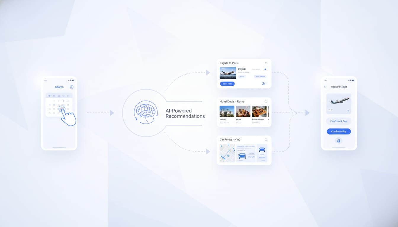 booking app user flow design